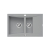 Zlew. SOFTLINE (79x51) 1 1/2B 1D szary