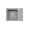 Zlew. KORFU 62x46 1B 1D szary beton