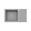 Zlew. KORFU 78x46 1B 1D szary beton
