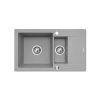 Zlew. KORFU 78x46 1 1/2B 1D szary beton