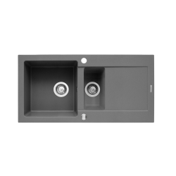 Zlew. MIDO (100x50) 1 1/2B 1D szary beton