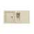 Zlew. MIDO (100x50) 1 1/2B 1D wanilia