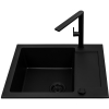 Zlew. MIDO (62x50) 1B 1D Black Edition + Bateria TRIGONO