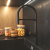Zlew. SIROS (47x51,5) 1B Black Edition + Bateria FLEXOS