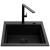 Zlew. SIROS (57x51,5) 1B Black Edition + Bateria TRIGONO