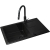 Zlew. KEROS (76x48) 1B 1D Black Edition + Bateria IDEA Black Edition