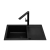 Zlew. MIDO (79x50) 1B 1D Black Edition + Bateria TRIGONO