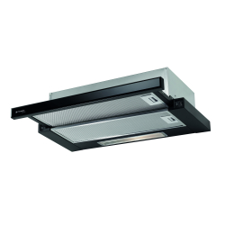 Okap kuchenny INOX BLACK WITH GLASS
