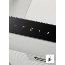 Okap kuchenny INOX BLACK WITH GLASS