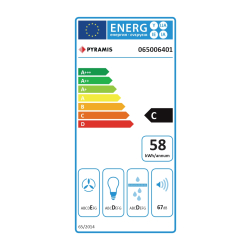 Okap kuchenny Sliding 7012 Pyramis Ecoline