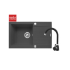 Zlew. SPARTA PLUS (78x48) karbon + bateria BELLO