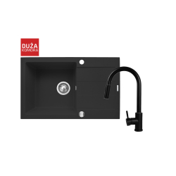 Zlew. SPARTA PLUS (78x48) volcano + Bateria IDEA