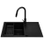 Zlew. MIDO (79x50) 1B 1D + Bateria IDEA volcano - Black Edition