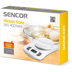 waga kuchenna z misą Sencor SKS 4001WH