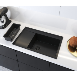 Zlew. CAMEA (79x50) 1B 1D R volcano Black Edition