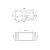 Zlew. PETRA 100x50 1 1/2B 1D, granit piaskowy