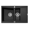 Zlew. SOFTLINE (79x51) 1 1/2B 1D czarny