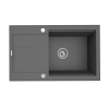 Zlew. SPARTA PLUS LUX (78X48) 1B 1D, iron grey