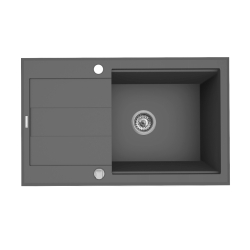 Zlew. SPARTA PLUS LUX (78X48) 1B 1D, iron grey