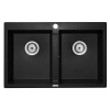 Zlew. STUDIO 78x50 2B granit czarny