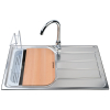 Zlewozmywak ATHENA 79x50 1B 1D + bateria LUNGO