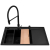 Zlew. CAMEA (79x50) 1B 1D L Black Edition + Bateria SERINA