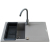 Zlew. MIDO 76x44 1B 1D szary beton + bateria Lungo