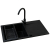 Zlew. KARPATHOS 76x44 1B 1D volcano Black Edition + bateria Lungo