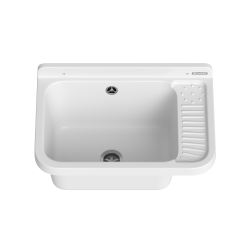 Umywalka ogrodowa NEO 51X34 biały granit