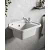 Umywalka ogrodowa NEO 51X34 biały granit + bateria Asalia