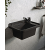 Umywalka ogrodowa NEO 51X34 czarny granit + bateria Asalia