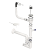 Umywalka ogrodowa NEO 51X34 czarny granit + bateria Asalia