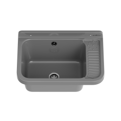Umywalka ogrodowa NEO 51X34 szary granit
