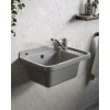 Umywalka ogrodowa NEO 51X34 szary granit + bateria Asalia