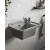 Umywalka ogrodowa NEO 51X34 szary granit + bateria Asalia