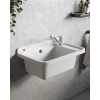 Umywalka ogrodowa NEO PLUS 58,4X38 biały granit + bateria Asalia