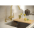 LOGAN 100 GraniteQ zlewozmywak soft taupe 56x45x21,5 cm 1-komorowy podwieszany z syfonem manualnym miedziany