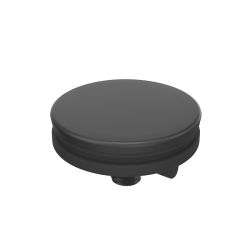 Zaślepka do otworu pod baterię/dozownik CZARNY MAT pure carbon O 44 mm