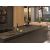 OWEN 111 GraniteQ zlewozmywak z syfonem Push 2 Open 1-komorowy z/o (760x500x215; kom. 330x430) silver stone / elementy złote