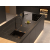 OWEN 111 GraniteQ zlewozmywak z syfonem Push 2 Open 1-komorowy z/o (760x500x215; kom. 330x430) silver stone / elementy złote