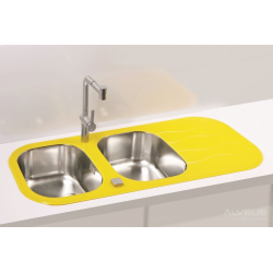 ALVEUS WAVE 20 zlewozmywak szklany custom (RAL/Twój własny wzór lub kolor) odwracalny