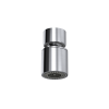 Quadron | AERATOR PERLATOR | STAL SZCZOTKOWANA | obrotowy z funkcją przełączenia strumienia wody na tryb prysznicowy | gwint M22 | wymiary: 4,9 x 2,8