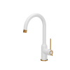 QUADRON bateria kuchenna INGRID Q LINE SteelQsnow white mat/Nano PVD miedź