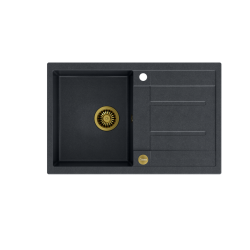 MORGAN 111 GraniteQ black diamond/elementy złote