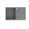 MORGAN 111 GraniteQ silver stone/elementy miedziane