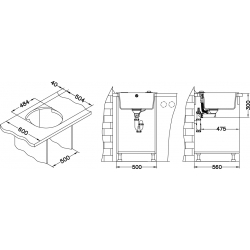 ALVEUS ROLL 10 zlewozmywak granitowy beżowy