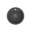 QUADRON JOHNNY 210 GraniteQ zlewozmywak granitowy black dotted (czarny) 1 komorowy b/o (fi.51x18) z odpływem