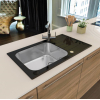GLASSIX 40 PUSH UP 860x500mm satyna - czarny