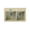 ATROX 50 kol. 22 piasek zlew Granital 2 kom. z syfonem POP-UP 3 1/2"