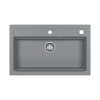 ATROX 40 kol. 81 BETON zlew Granital (790 x 500) 1 kom. z syfonem POP-UP 3 1/2"